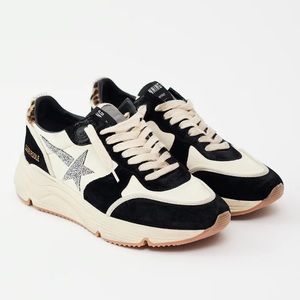 🎉🎉Golden Goose Running Sole Mixed Media Sneakers
